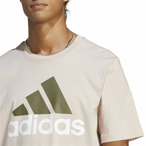 Muška Majica Kratkih Rukava Adidas Essentials Bež M slika 6