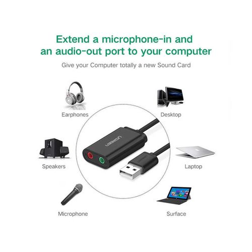 Ugreen USB 2.0 na 3.5mm audio adapter slika 4