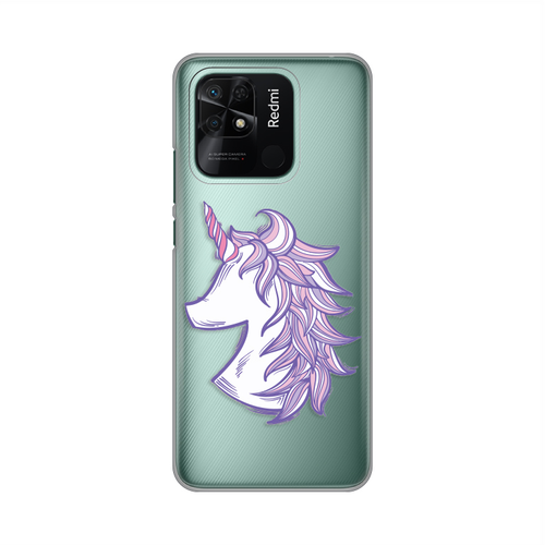 Torbica Silikonska Print Skin za Xiaomi Redmi 10C Purple Unicorn slika 1