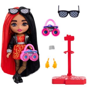 Barbie Extra Minis kosa crveno crna