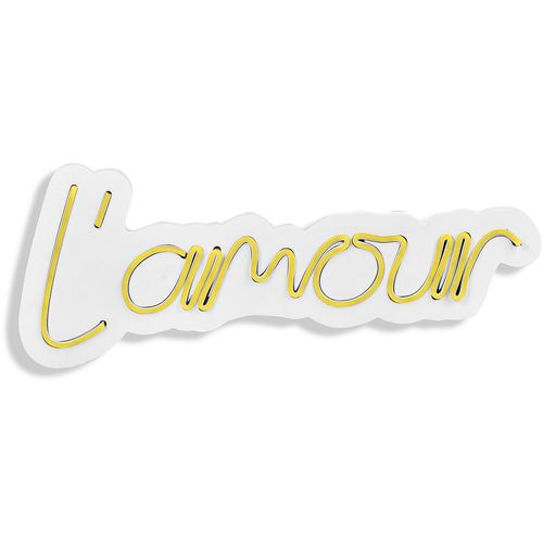 Wallity Ukrasna plastična LED rasvjeta, L'amour - Yellow slika 5