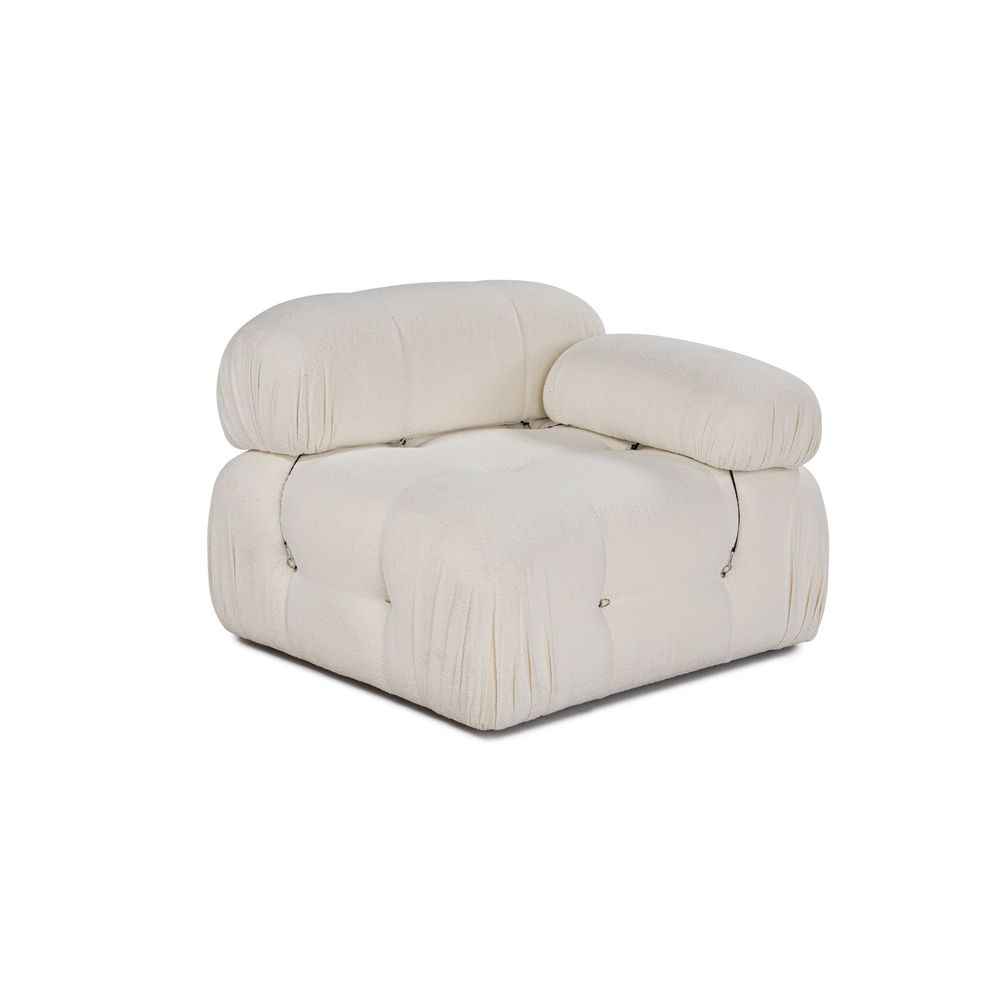 Bubble 1R - Bež Bijeli Sofa za Jednu Osobu slika 3