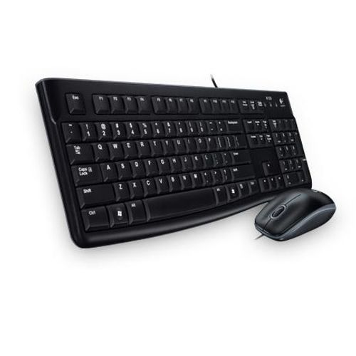 Logitech MK120 Žičana Tipkovnica i Miš, Crna slika 1