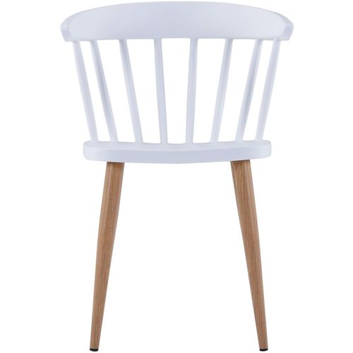 Blagovaonske stolice 6 kom bijele plastične slika 16