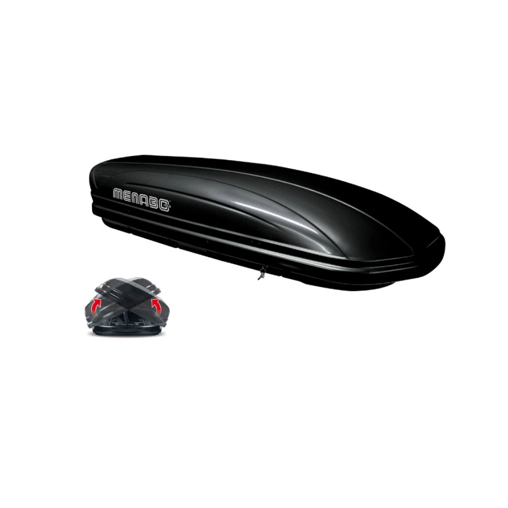 MENABO Krovni kofer MANIA Duo Black 460, 195x36x79cm slika 1