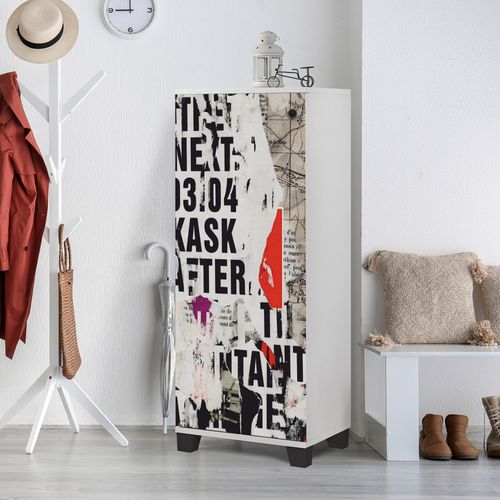 Filinta 766 - White White Shoe Cabinet slika 1