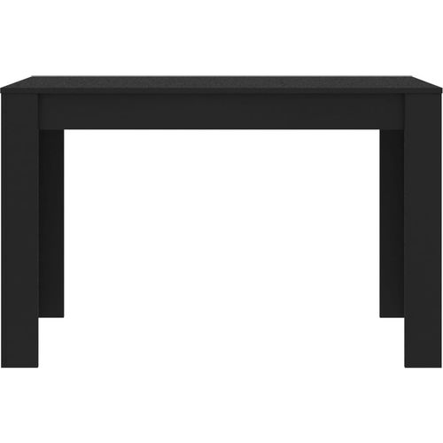 Blagovaonski stol crni 120 x 60 x 76 cm od iverice slika 8