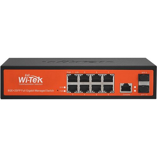 Wi-Tek WI-MS310GF 8GE+2SFP Ports L2 Managed Switch slika 1