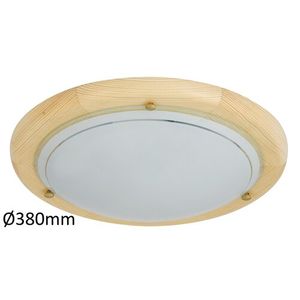 Rabalux Fa Ufo plafonjeraD38 E27 2x60W nature opal