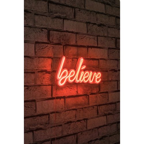 Wallity Ukrasna plastična LED rasvjeta, Believe - Red slika 1