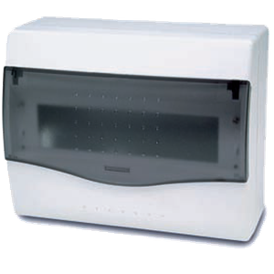 Famatel Kutija za osigurače nadžbuk, 8/10 osigurača, providna, IP40 - 3608-W-M-KN/8-10