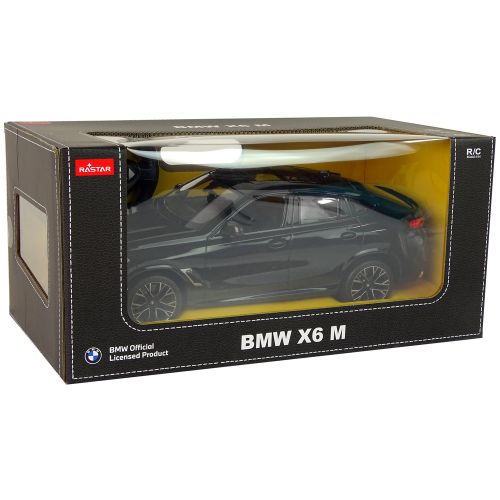 Licencirani auto na daljinsko upravljanje Bmw X6 M 1:14 Rastar - crni slika 6