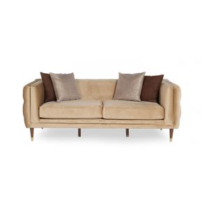 Olympus Cream 3-Seat Sofa