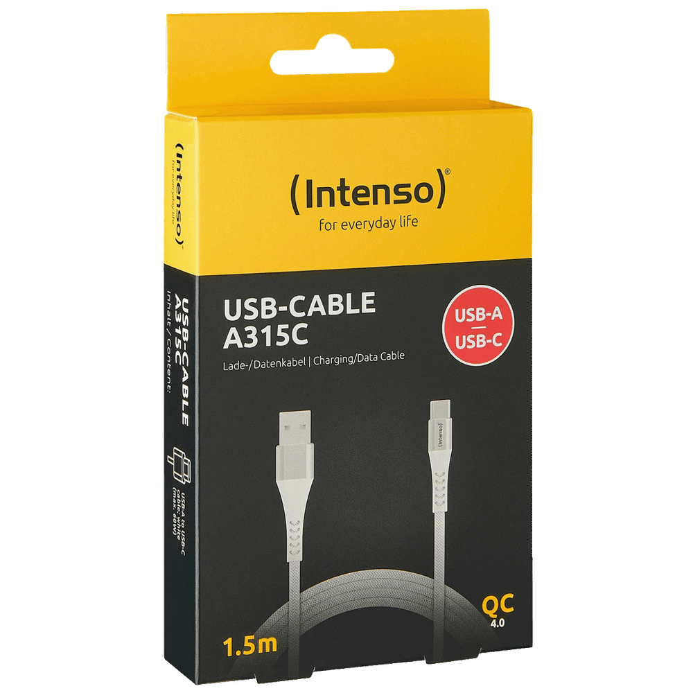 (Intenso) USB kabl za smartphone, USB-A to USB type C, 1.5 met. - USB-Cable A315C slika 1