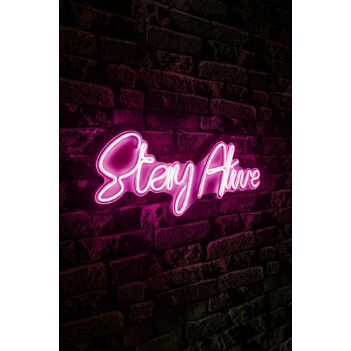 Wallity Zidna LED dekoracija, Stay Alive - Pink slika 3