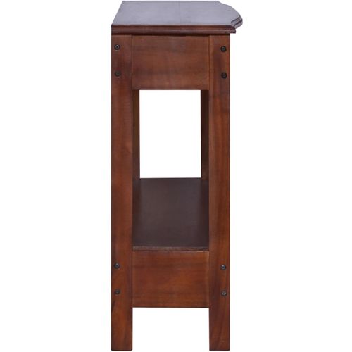 Konzolni stol klasični smeđi 120x30x75 cm od drva mahagonija slika 39
