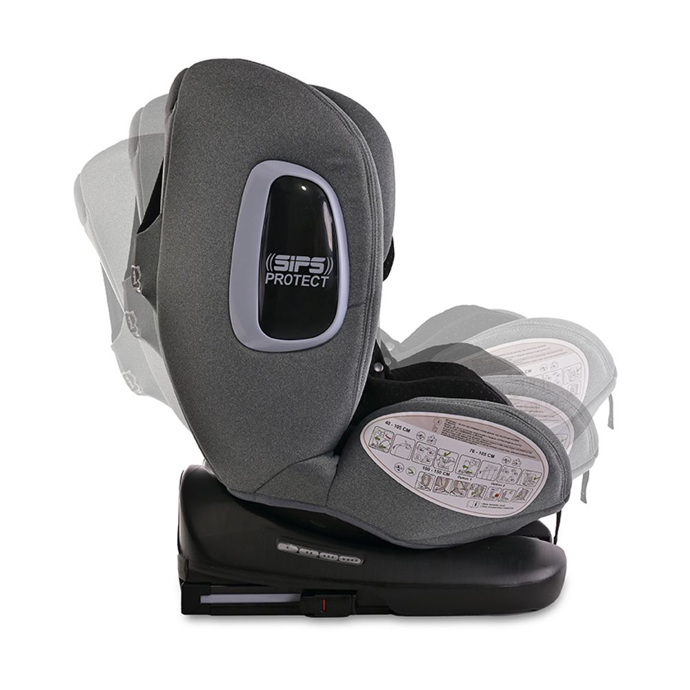 Lorelli Autosjedalica Phoenix i-Size Isofix 40-150cm Light Grey slika 6