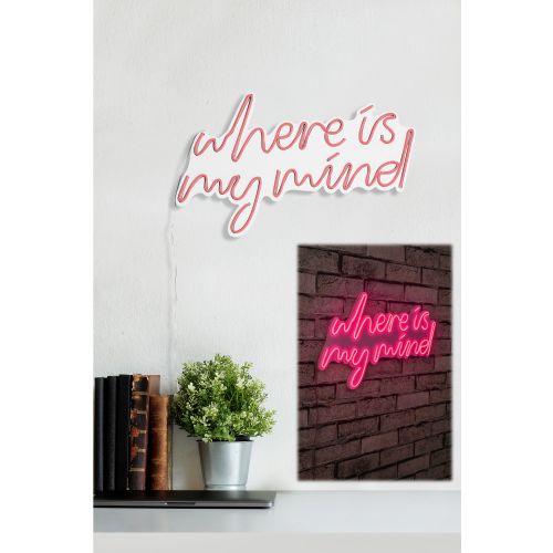 Wallity Ukrasna plastična LED rasvjeta, Where Is My Mind - Pink slika 2