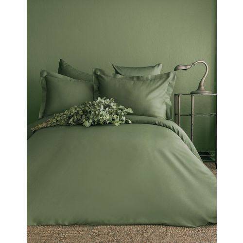 Posteljina Issimo Saten double - Simply Satin - Forest Green  slika 1