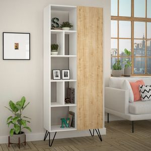 Hanah Home Jedda Bookcase - White, Oak White
Oak Bookshelf