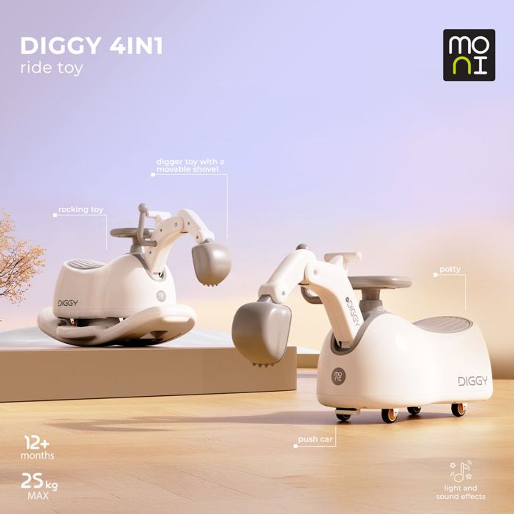 Moni Multifunkcionalna igračka za ljuljanje sa točkovima Diggy 4u1 slika 4