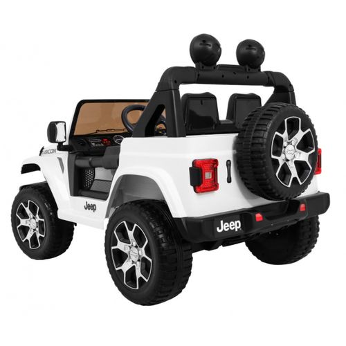 Licencirani auto na akumulator Jeep Wrangler Rubicon 4x4 - bijeli slika 4