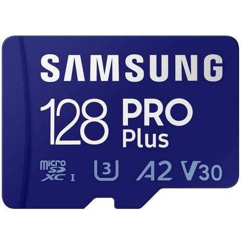 SAMSUNG PRO PLUS MicroSDXC 128GB U3 Blue + SD Adapter MB-MD128KA slika 2