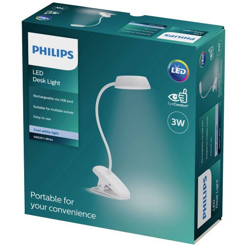 Philips stona svetiljka donutclip bela dsk201 pt 3w , 929003179707 slika 2