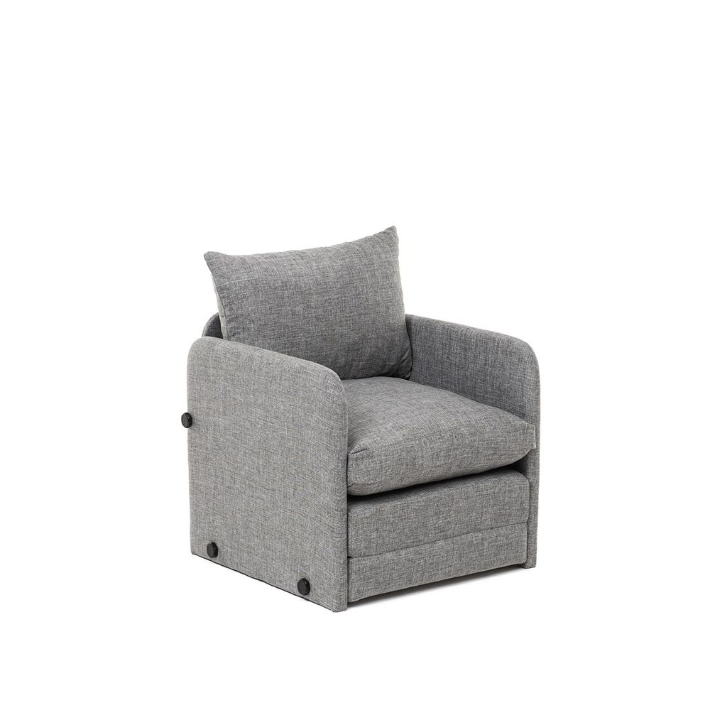 Saga Single - Svijetlo Siva Sofa na Razvlačenje za Jednu Osobu slika 7