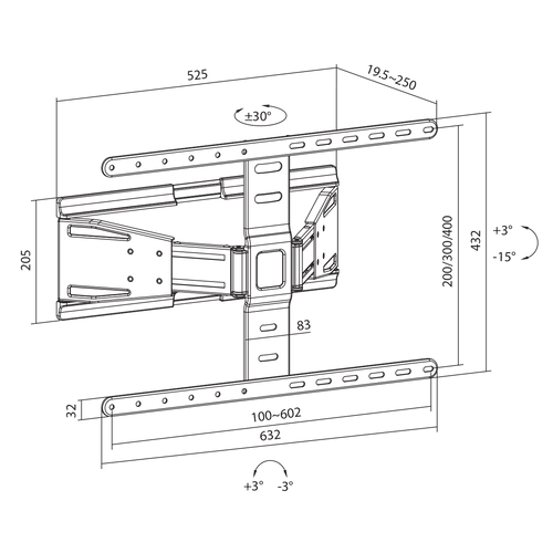 Sbox Zidni stalak PLB-79464 slika 8