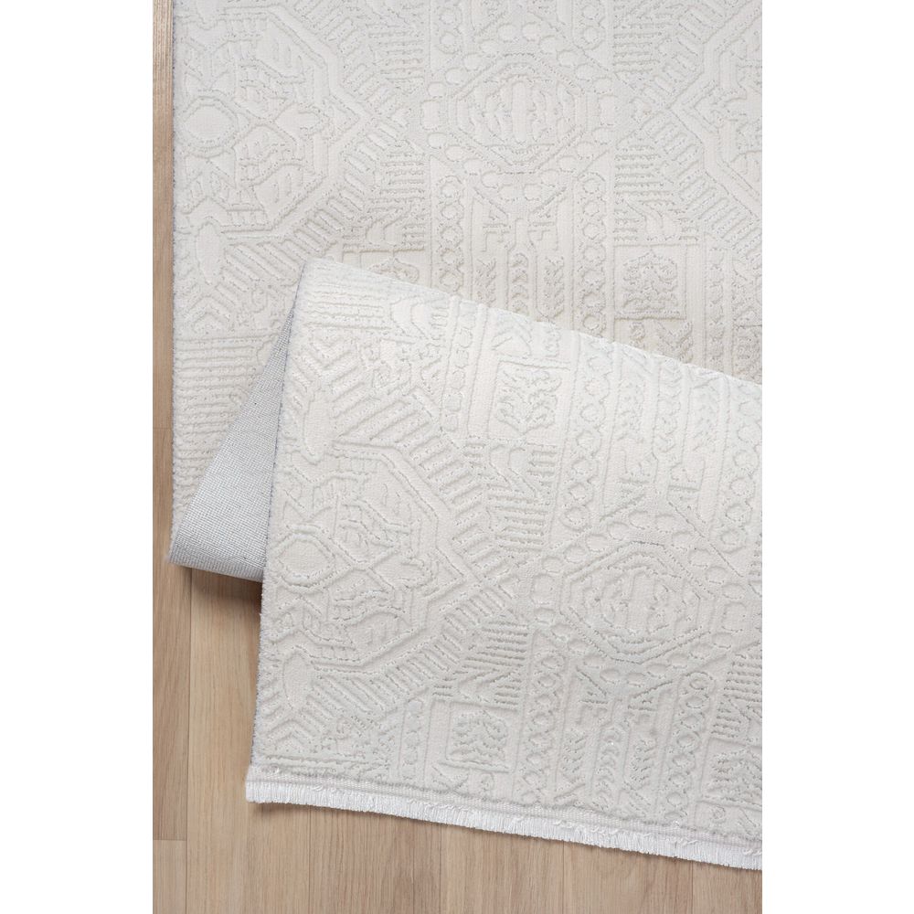Elex 5203 Bijeli Tepih za Hol (100 x 450 cm) slika 5