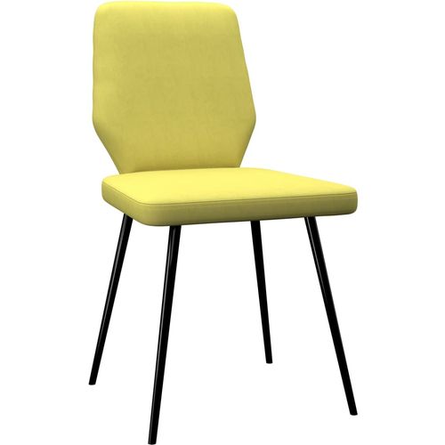 Blagovaonske stolice od tkanine 6 kom boja limete / žuta slika 17