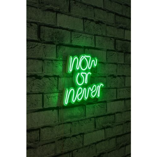 Wallity Ukrasna plastična LED rasvjeta, Now or Never - Green slika 11