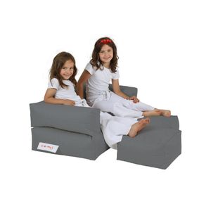 Atelier Del Sofa Vreća za sjedenje, Kids Double Seat Pouf - Fume