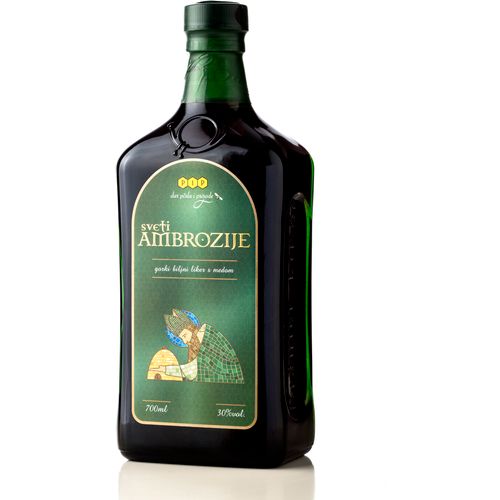 Pip Sv. Ambrozije gorki biljni liker s medom 30% 700ml slika 1