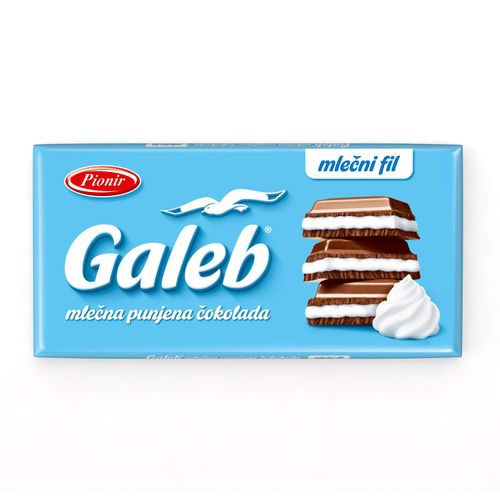 GALEB ČOKOLADA MLEČNO PUNJENJE 80G slika 1