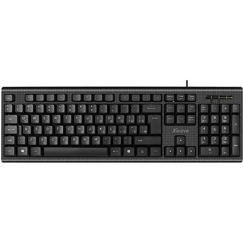 Xwave X 09 Tastatura USB,USA slova+ćirilična slova,crna slika 2
