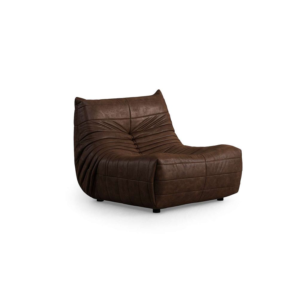 Wing Chair Bocek - Smeđa Boja slika 2