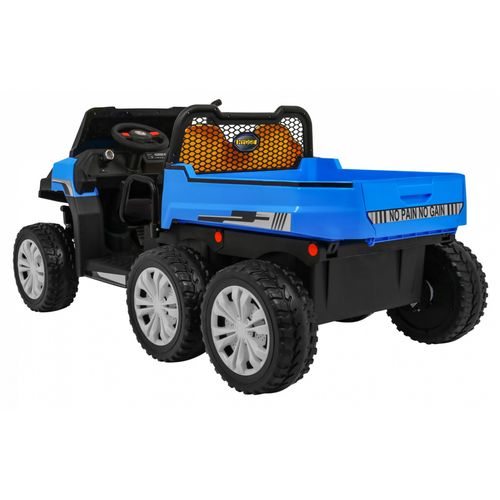 Traktor na akumulator "Farmer"- DVOSJED - plavi slika 5