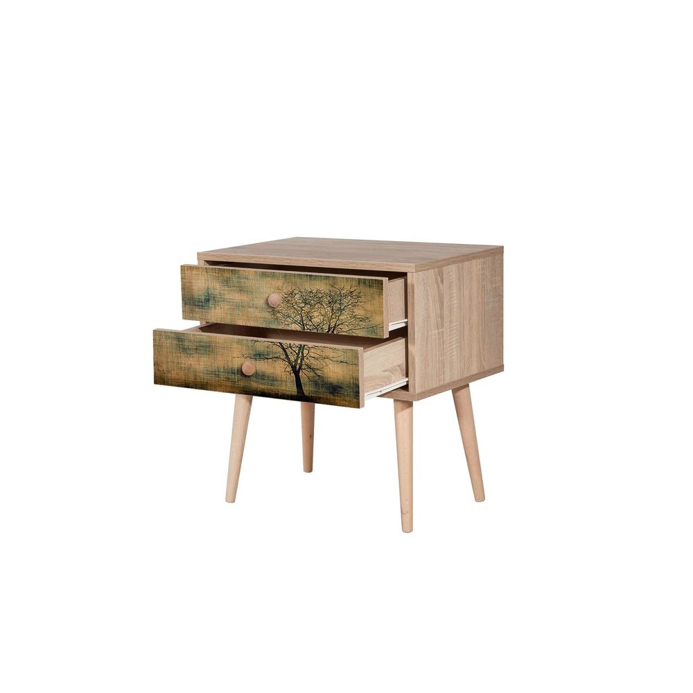 Noćni ormarić Two - 729 Sonoma Oak slika 4