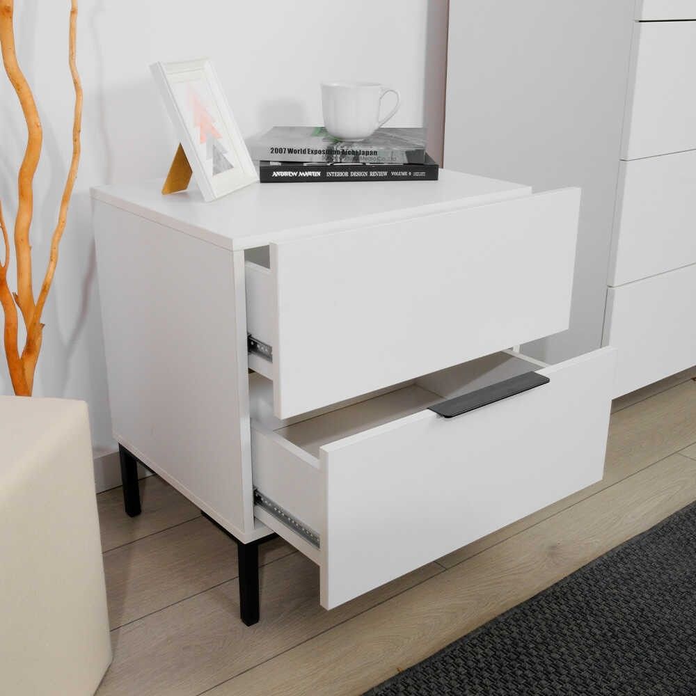 Kmd-1720-Dd-1 Bijela Noćna Komoda slika 7