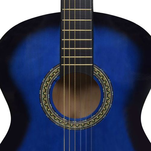 Klasična gitara za početnike s torbom plava 4/4 39 " slika 26