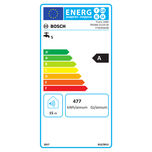 Bosch TR500021-24EB Protočni bojler, Nominalna snaga 24 kW slika 3