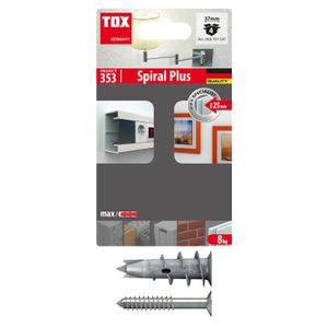 Tox SPIRAL PLUS + VIJAK (4/1) tipal spiralni metalni sa vijkom za gipsane ploče