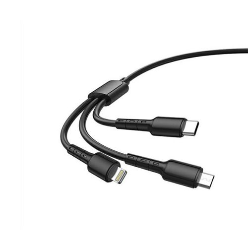 HAVIT 3-u-1 punjački kabel USB-A na Type C, Micro USB, Lightning, 1.2M slika 2