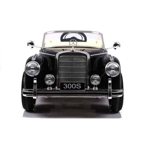 Licencirani oldtimer Mercedes 300S crni - auto na akumulator slika 4