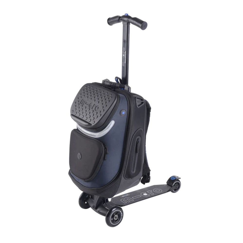Micro Romobil sa koferom Luggage Kickpack, Crni slika 1