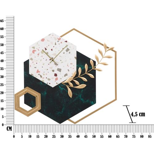 Mauro Ferretti Zidni sat šestokut cm 62x4, 5x62 slika 5