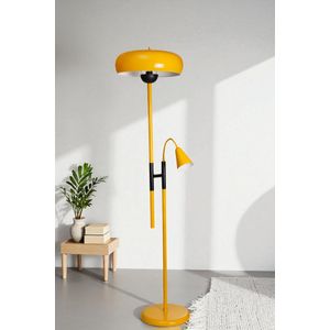 Opviq Podna lampa 763, senf boja, crna