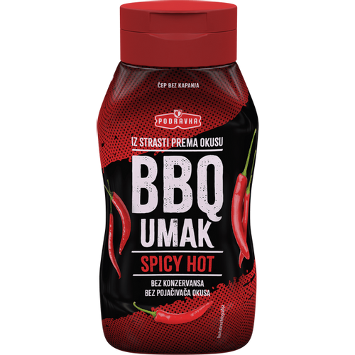 Podravka BBQ umak spicy hot 345 g slika 1